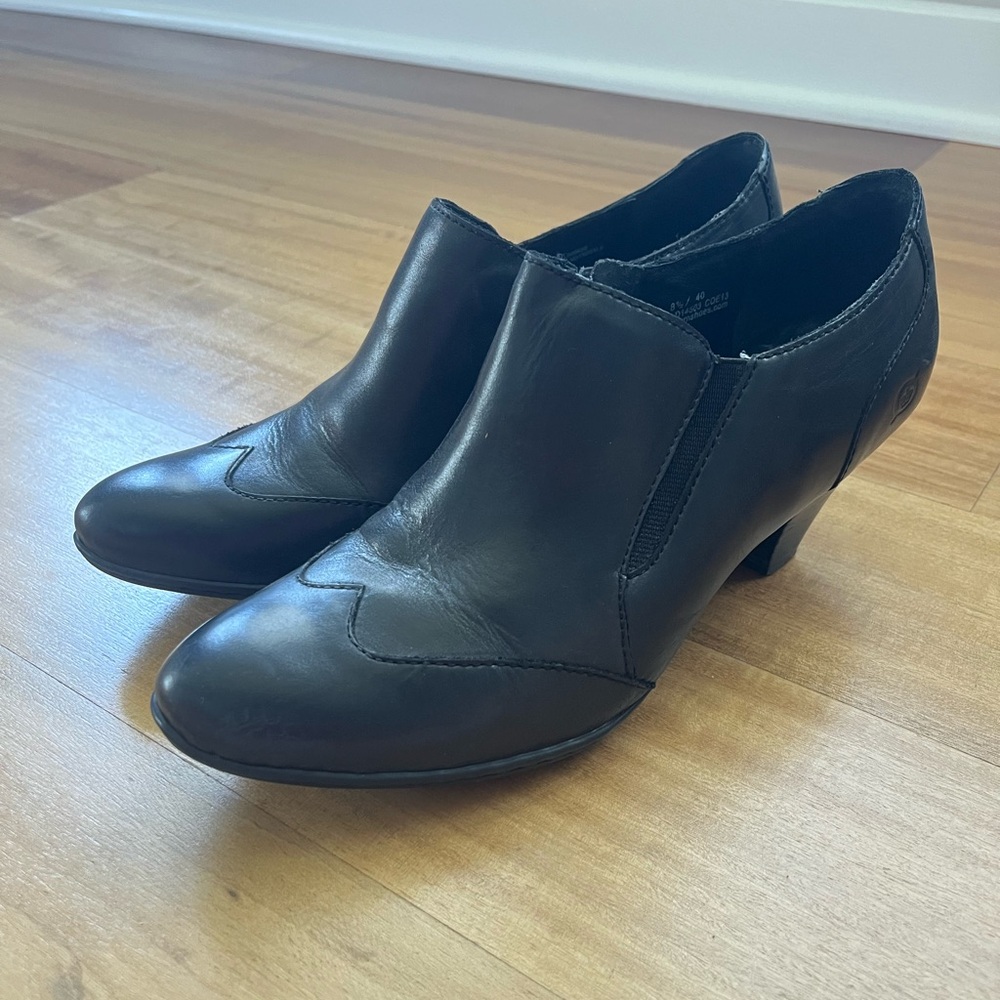 Born Black Women's Heeled Booties Size 8.5